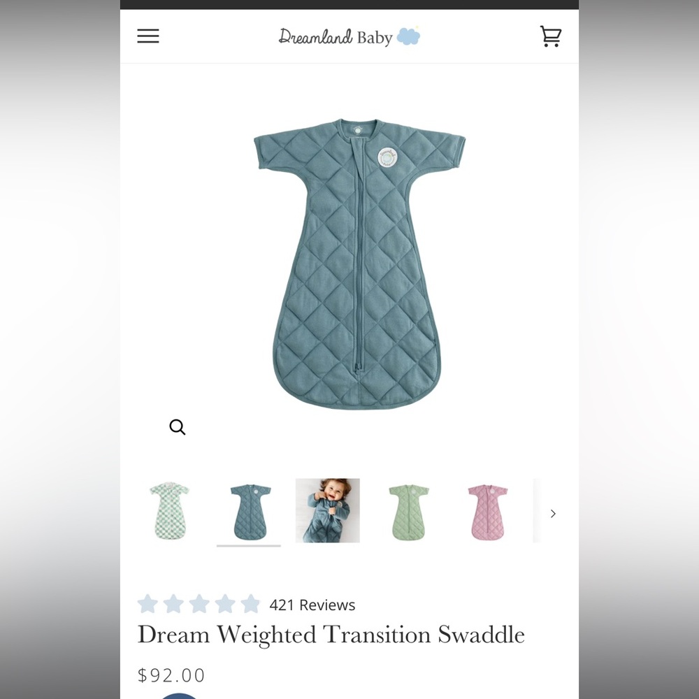 COPY - Dreamland Baby Transition Sleep Sack